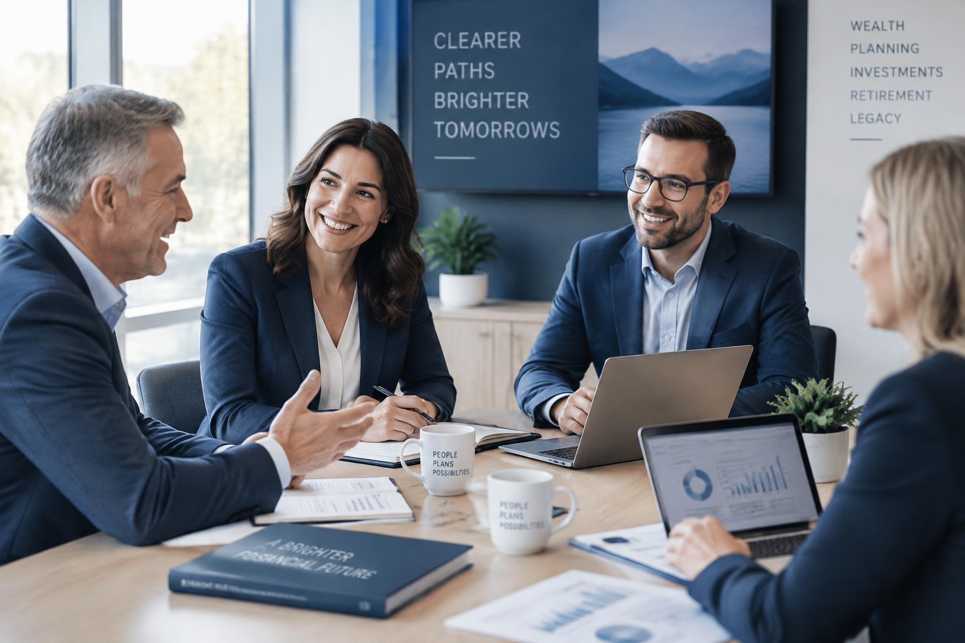 4 U Tax & Financials advisors meeting with clients